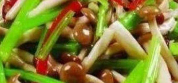 精选美食：芹菜炒蘑菇、清炒西芹胡萝卜、彩椒炒鱼丸、辣子包菜